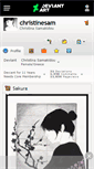 Mobile Screenshot of christinesam.deviantart.com