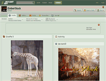 Tablet Screenshot of emberstock.deviantart.com