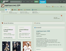 Tablet Screenshot of angelmayscream-2008.deviantart.com