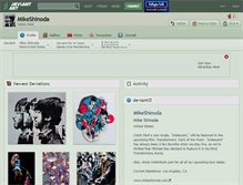 Tablet Screenshot of mikeshinoda.deviantart.com