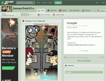 Tablet Screenshot of duncanxtrent-fc.deviantart.com