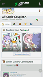 Mobile Screenshot of all-sonic-couples.deviantart.com