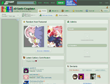 Tablet Screenshot of all-sonic-couples.deviantart.com