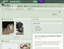 Tablet Screenshot of luvpaw.deviantart.com