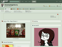 Tablet Screenshot of nickieisamagicbunny.deviantart.com