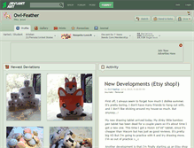 Tablet Screenshot of owl-feather.deviantart.com