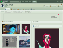 Tablet Screenshot of bullet--witch.deviantart.com