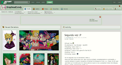 Desktop Screenshot of dropdeadcxndy.deviantart.com