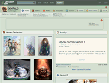 Tablet Screenshot of g0n7al0.deviantart.com
