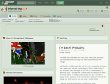 Tablet Screenshot of infernal-imp.deviantart.com