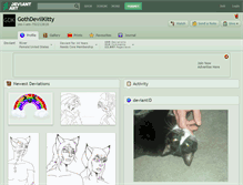Tablet Screenshot of gothdevilkitty.deviantart.com