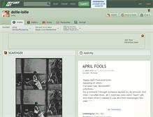 Tablet Screenshot of dollie-lollie.deviantart.com