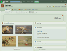 Tablet Screenshot of fragi-ragi.deviantart.com