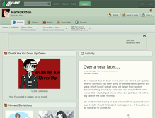 Tablet Screenshot of marikskitten.deviantart.com