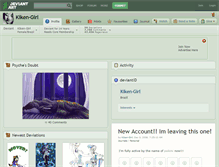 Tablet Screenshot of kiken-girl.deviantart.com