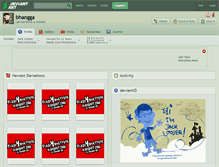 Tablet Screenshot of bhangga.deviantart.com