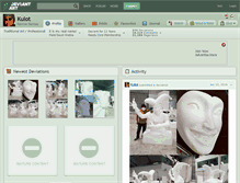 Tablet Screenshot of kulot.deviantart.com