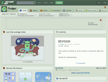 Tablet Screenshot of flodger.deviantart.com
