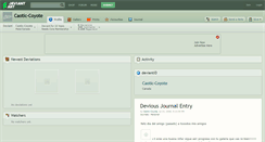 Desktop Screenshot of caotic-coyote.deviantart.com