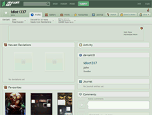Tablet Screenshot of idiot1337.deviantart.com