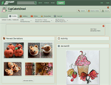 Tablet Screenshot of cupcakeisdead.deviantart.com