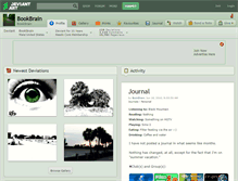 Tablet Screenshot of bookbrain.deviantart.com