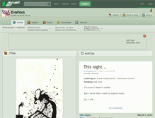 Tablet Screenshot of evarious.deviantart.com