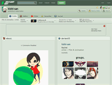 Tablet Screenshot of kishi-san.deviantart.com