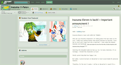 Desktop Screenshot of inazuma-11-fans.deviantart.com
