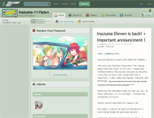 Tablet Screenshot of inazuma-11-fans.deviantart.com