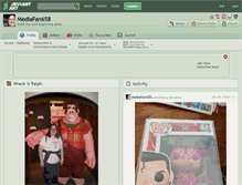 Tablet Screenshot of mediafan658.deviantart.com