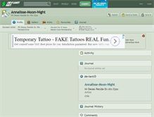 Tablet Screenshot of annalisse-moon-night.deviantart.com
