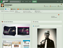 Tablet Screenshot of nickdesignz.deviantart.com