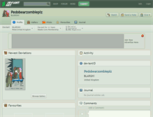 Tablet Screenshot of pedobearzombieplz.deviantart.com