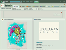 Tablet Screenshot of darkonelh.deviantart.com