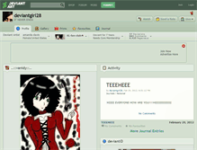 Tablet Screenshot of deviantgirl28.deviantart.com