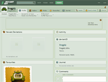 Tablet Screenshot of frogplz.deviantart.com