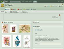 Tablet Screenshot of kiwi-vampire.deviantart.com
