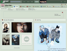 Tablet Screenshot of loba-chan.deviantart.com