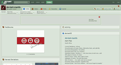 Desktop Screenshot of deviant-mantis.deviantart.com