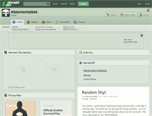 Tablet Screenshot of mistermorbid666.deviantart.com