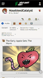 Mobile Screenshot of nosebleedcatalyst.deviantart.com