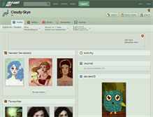 Tablet Screenshot of cloudy-skye.deviantart.com
