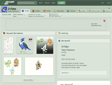 Tablet Screenshot of d-fake.deviantart.com