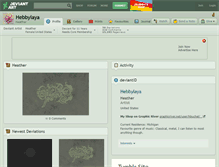Tablet Screenshot of hebbylaya.deviantart.com