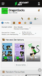 Mobile Screenshot of dragonsocks.deviantart.com