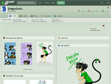 Tablet Screenshot of dragonsocks.deviantart.com