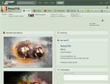 Tablet Screenshot of pennytvd.deviantart.com