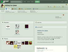 Tablet Screenshot of mickey-luv-jesse.deviantart.com