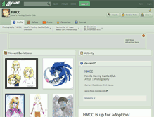Tablet Screenshot of hmcc.deviantart.com